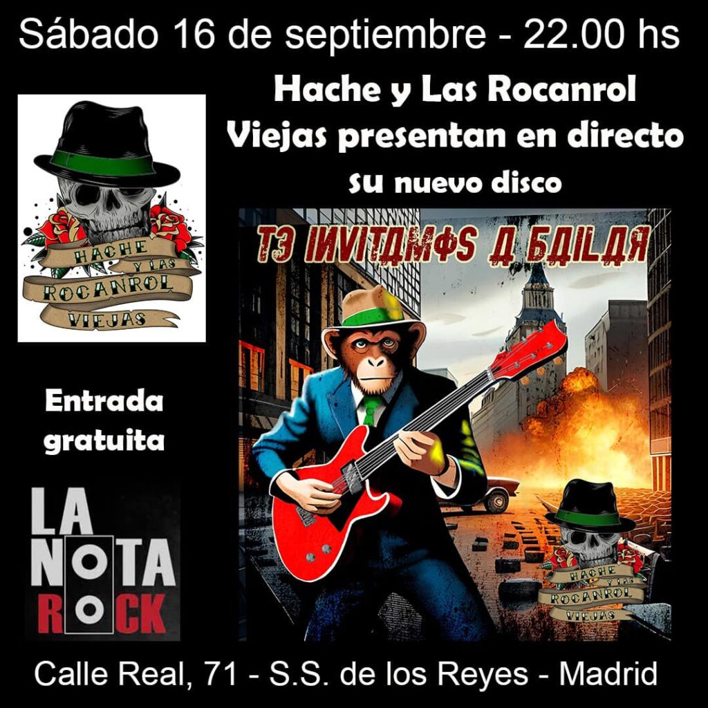 "Hache y Las Rocanrol Viejas" en concert à Madrid !