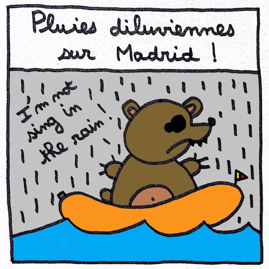 Pluies diluviennes sur Madrid* !