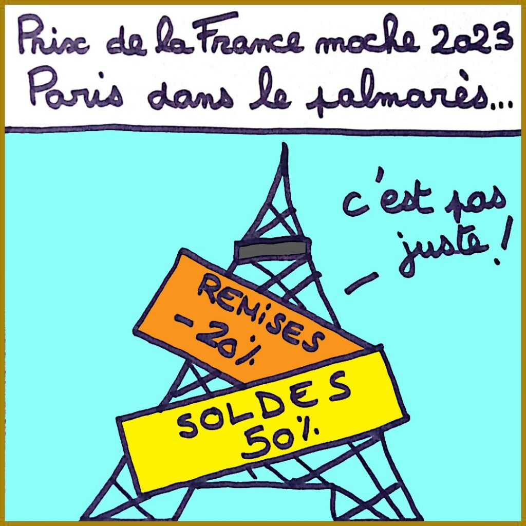  Chaque année, l’association Paysage de France publie les quatre lieux de France considérés comme les plus "moches". Le choix est fait à partir de photos envoyées par les adhérents. Et Paris fait partie du Palmarès...