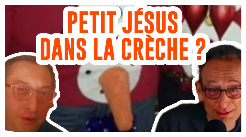 petit jesus dans la creche top pull moches noel 2023 de kubi dormoy