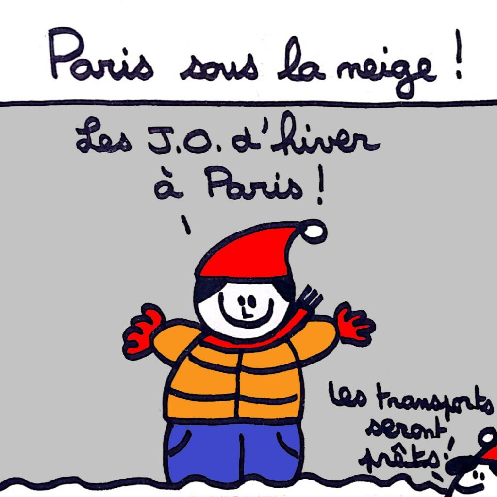 Il neige à Paris !