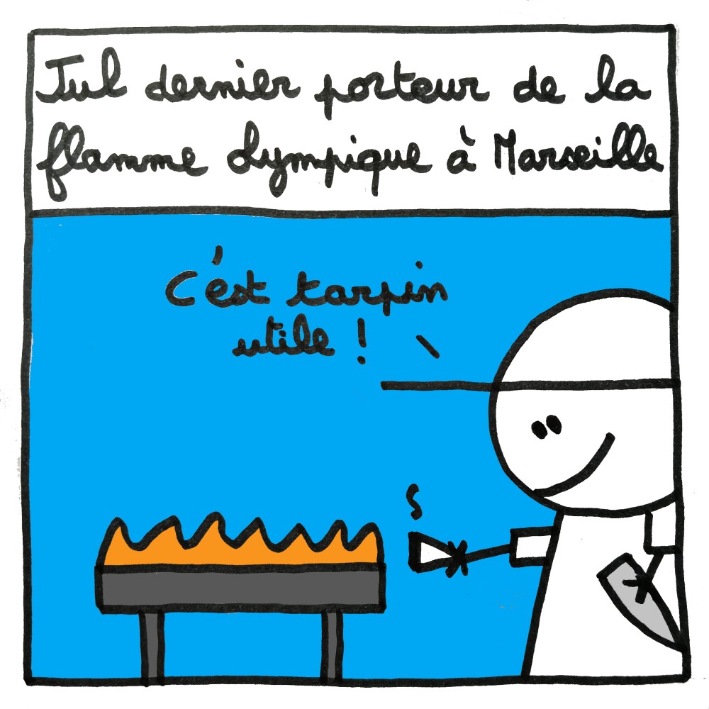 C'est finalement le rappeur Jul qui a allumé le chaudron olympique à Marseille !