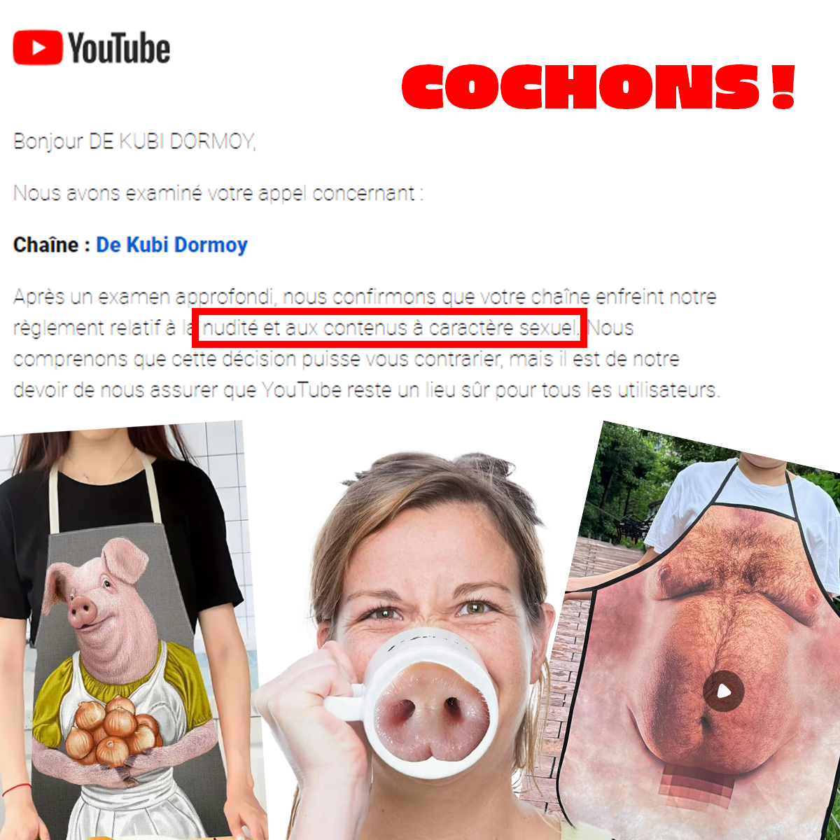 dekubidormoy vires de youtube nouvelle chaine