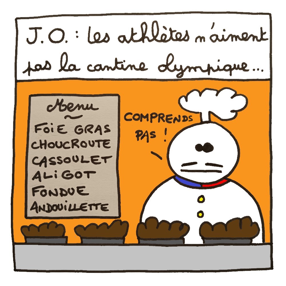 La cantine des Jeux Olympiques de Paris ne fait pas l'unanimité...