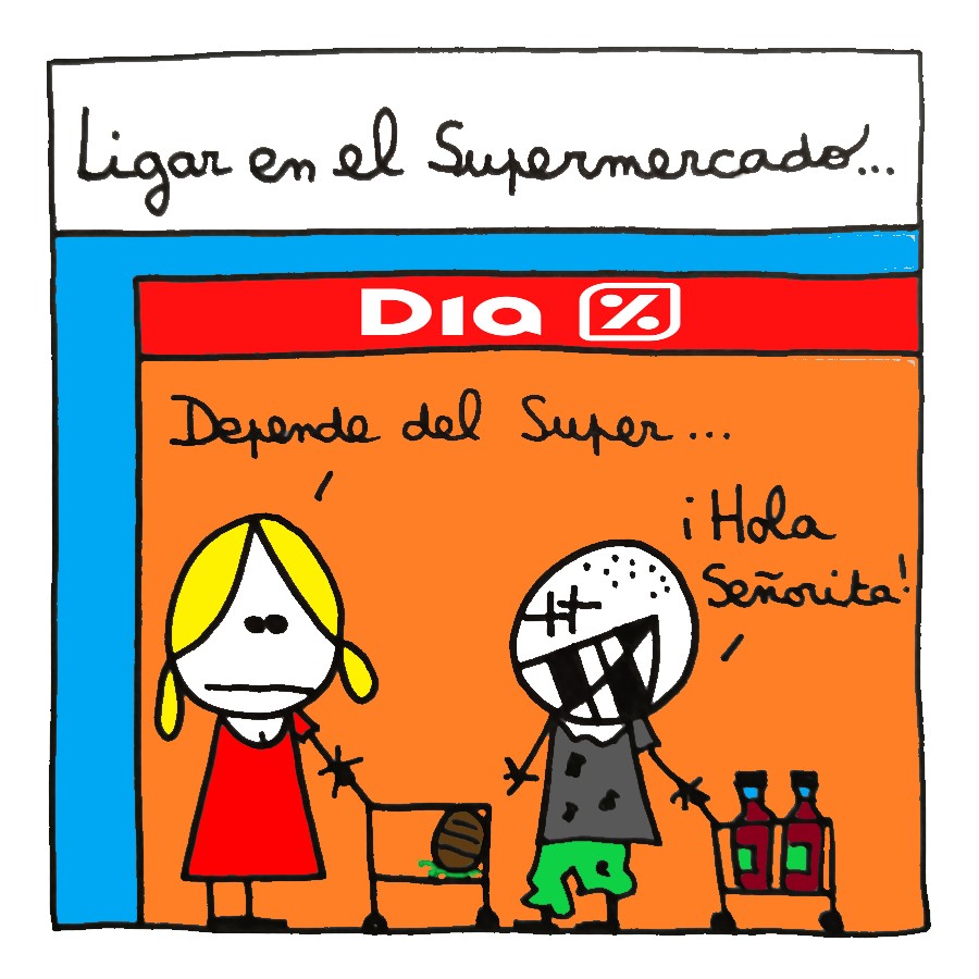 Ligar en el Supermercado...